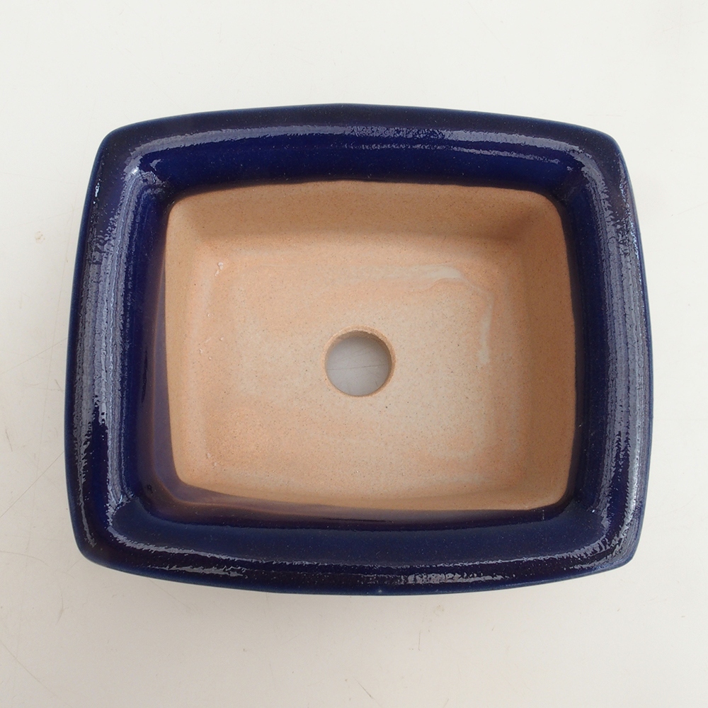 Bonsai bowl H11 - 11.5 x 10 x 4 cm. - blue