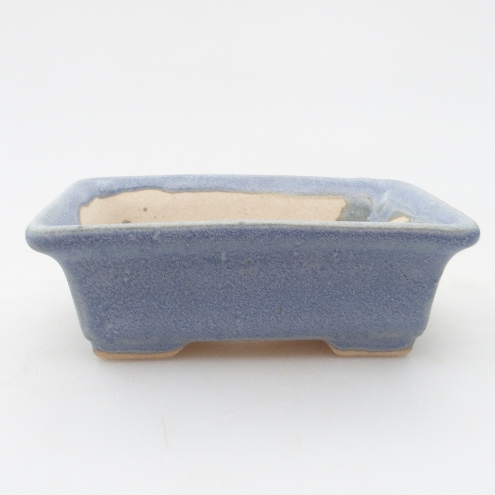Mini bonsai bowl 7,5 x 5,5 x 2,5 cm, color blue