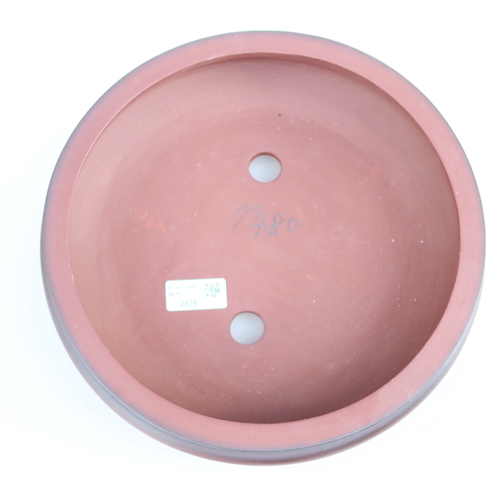 Ceramic Bowl  27 x 27 x 7.5 cm, brick red