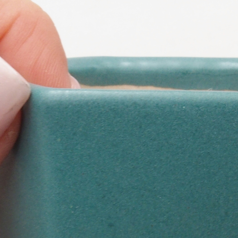 Ceramic bonsai bowl 6 x 6 x 4,5 cm, color blue