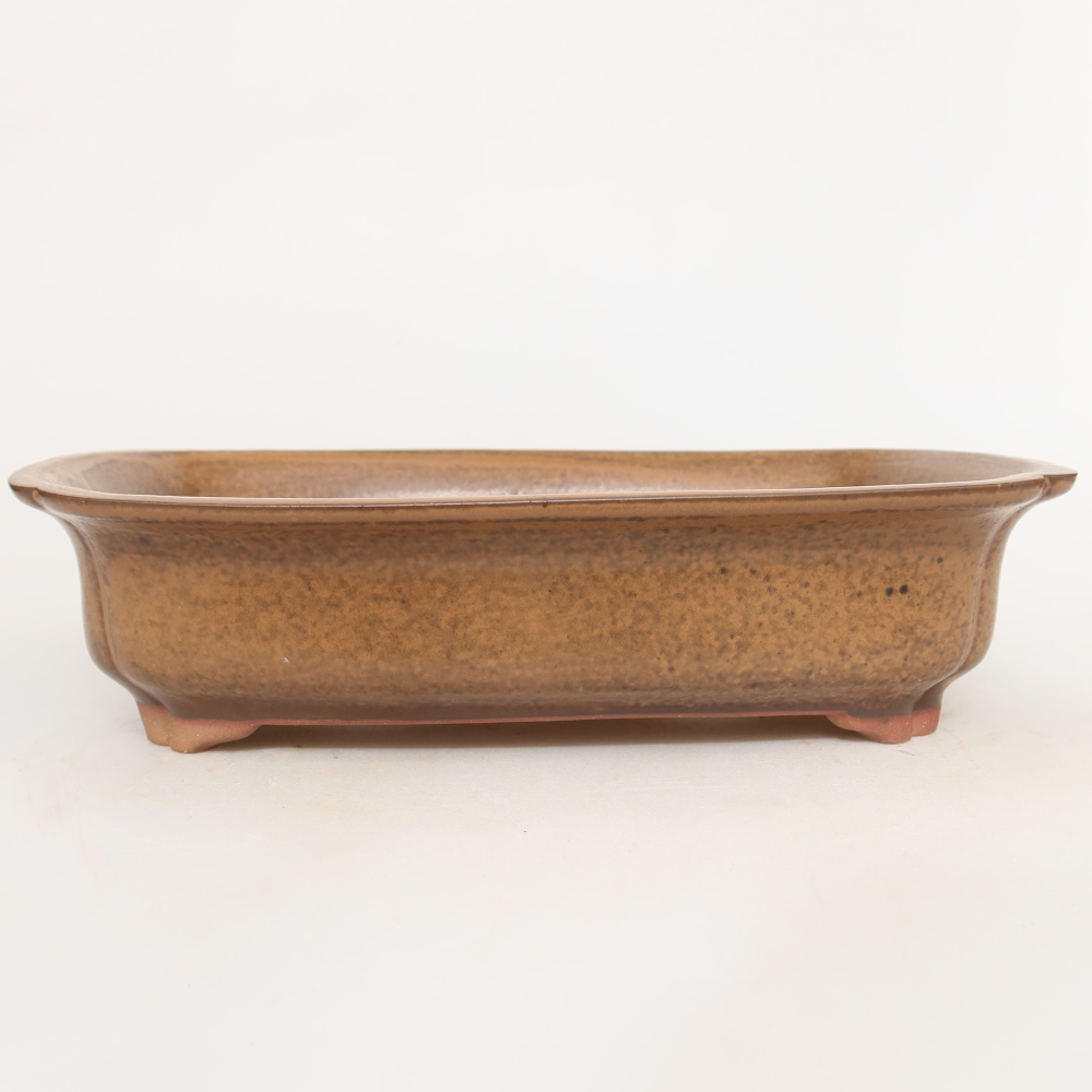 Ceramic Bowl  24 x 17 x 6 cm, brown