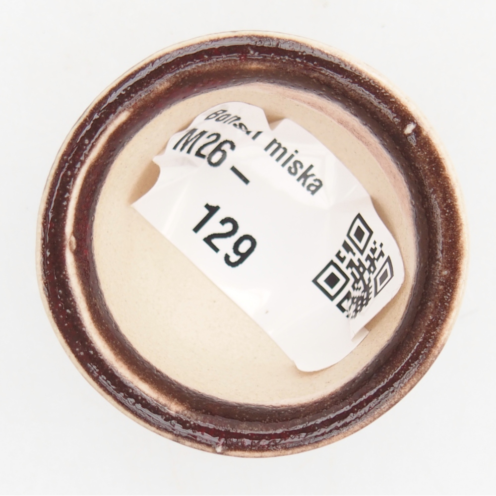 Mini bonsai bowl 4 x 4 x 2,5 cm, colour red