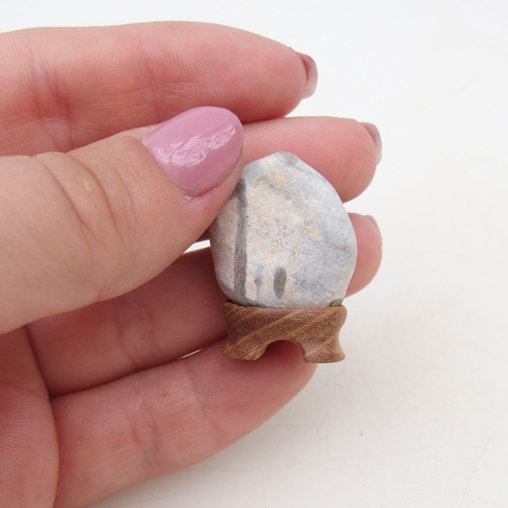 Suiseki - Stone with DAI (wooden pad)
