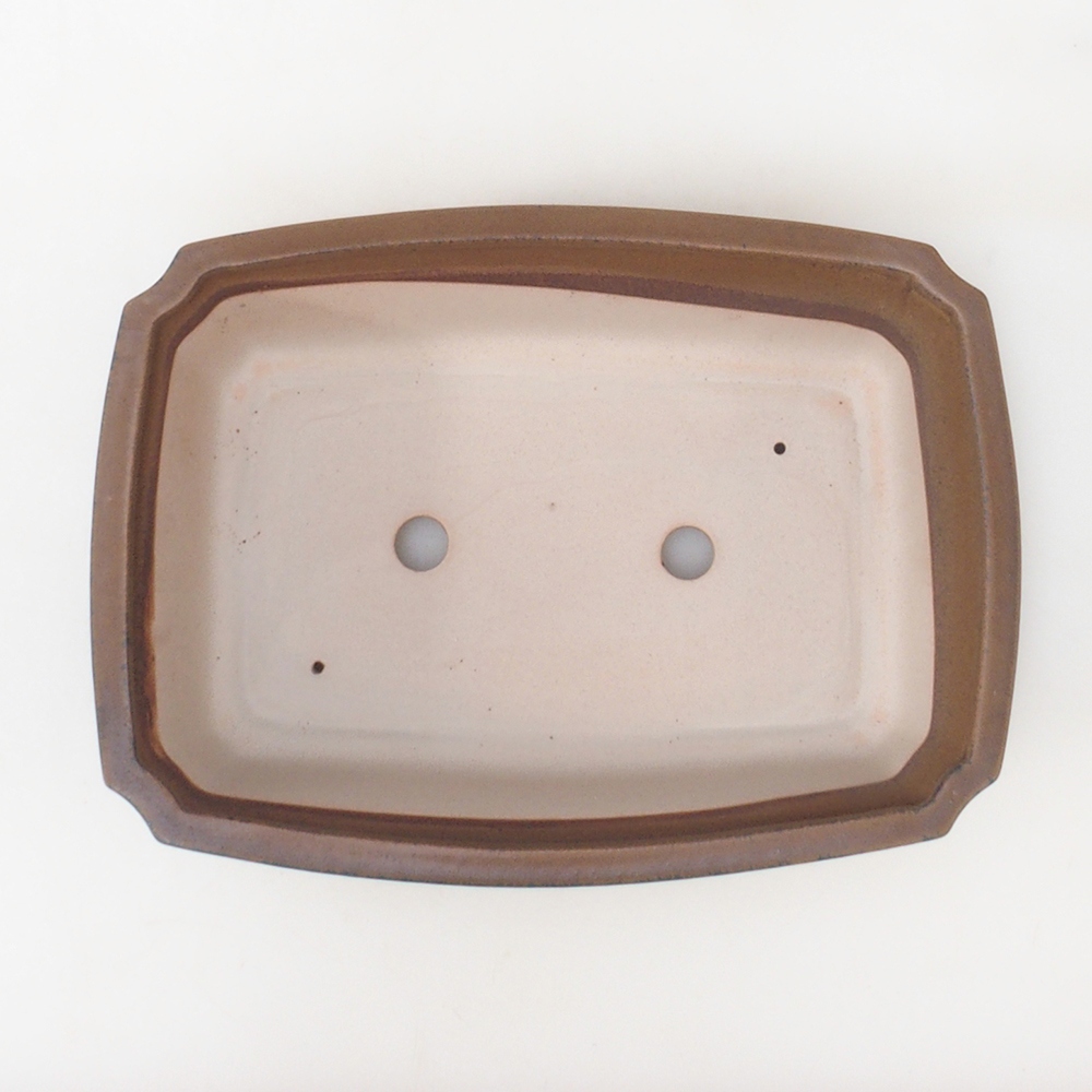 Bonsai bowl H07 - 30 x 20.5 x 8 cm. - brown
