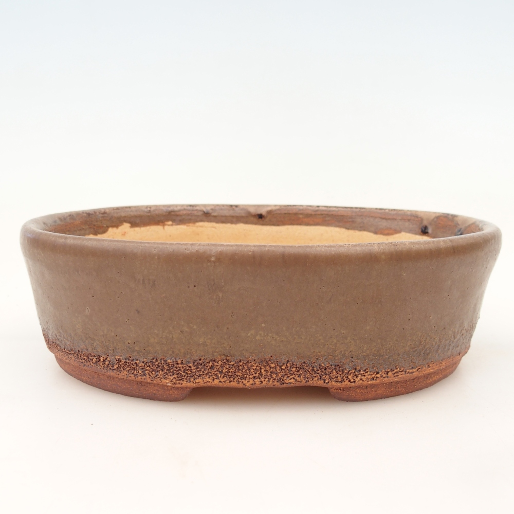 Bonsai bowl 19,5 x 16 x 6 cm , colour brown