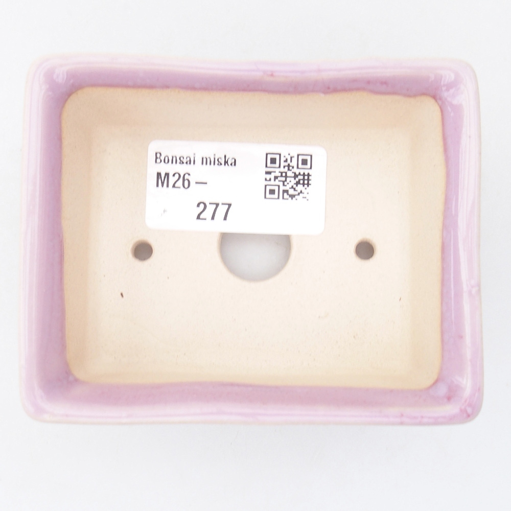 Mini bonsai bowl 9 x 7 x 3,5 cm, pink