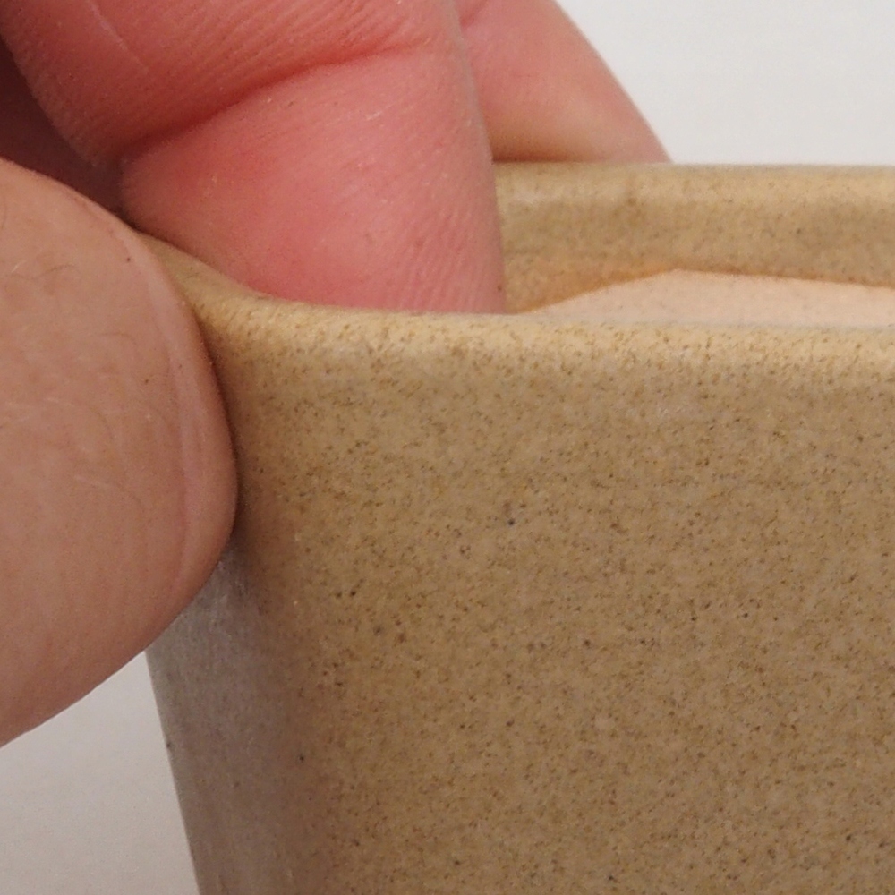Mini bonsai bowl 5 x 5 x 5 cm, color brown
