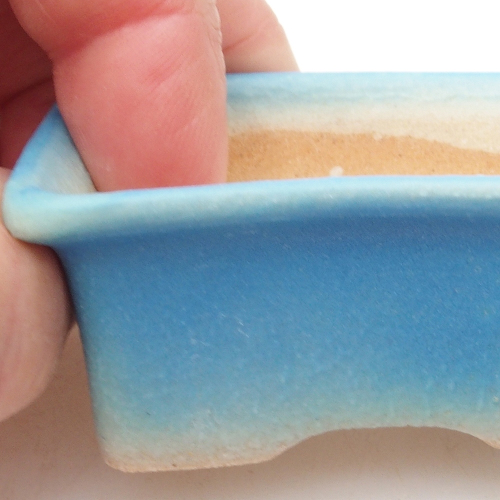 Mini bonsai bowl 5,5 x 4 x 2,5  cm, color blue