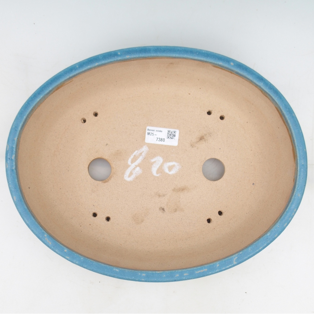 Bonsai bowl 32,5 x 25,5 x 8,5 cm , colour blue