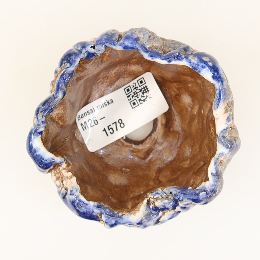 Ceramic Eggshell  6 x 6 x 4.5 cm, blue