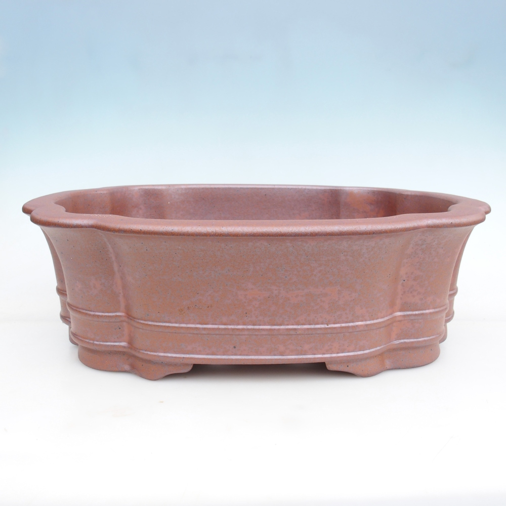 Ceramic bonsai bowl 51 x 44 x 15,5 cm , metal colour - PERSONAL COLLECTION ONLY or pallet transport