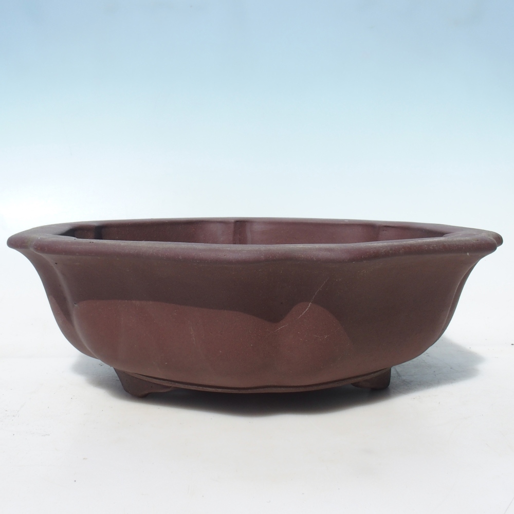 Bonsai bowl 39,5 x 37,5 x 12 cm - brown