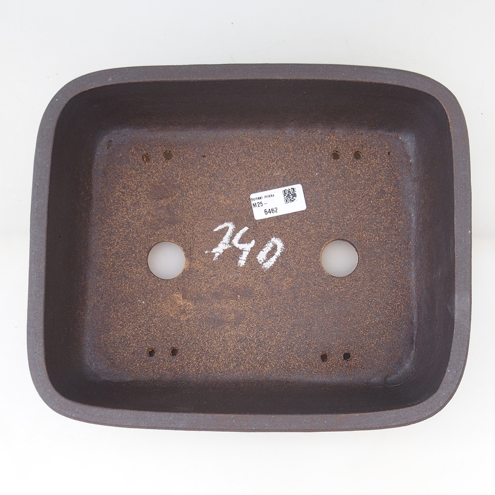 Bonsai bowl 30 x 25 x 8 cm , colour brown