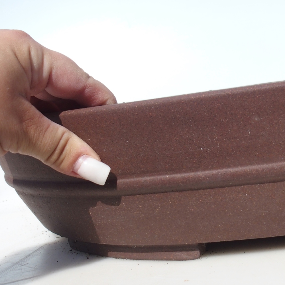 Bonsai bowl 49 x 40 x 9 cm - brown