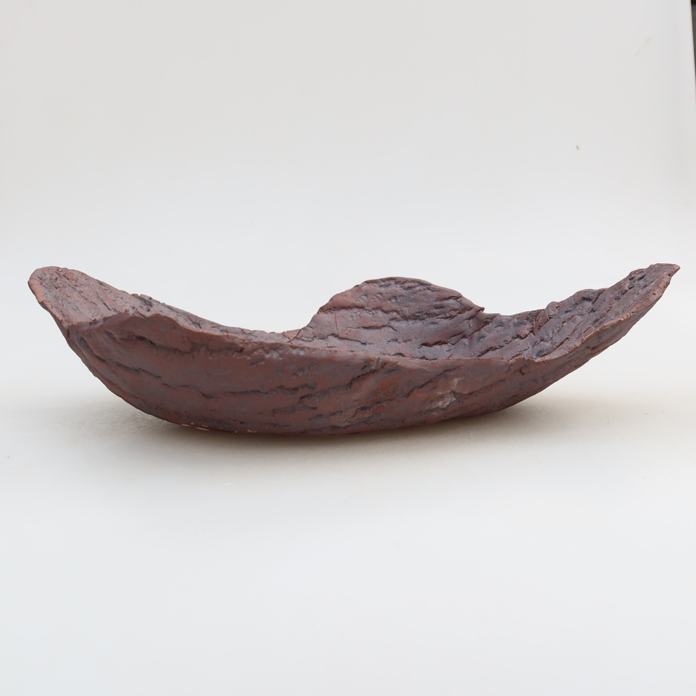 Ceramic Shell  31.5 x 19.5 x 7.5 cm, brown