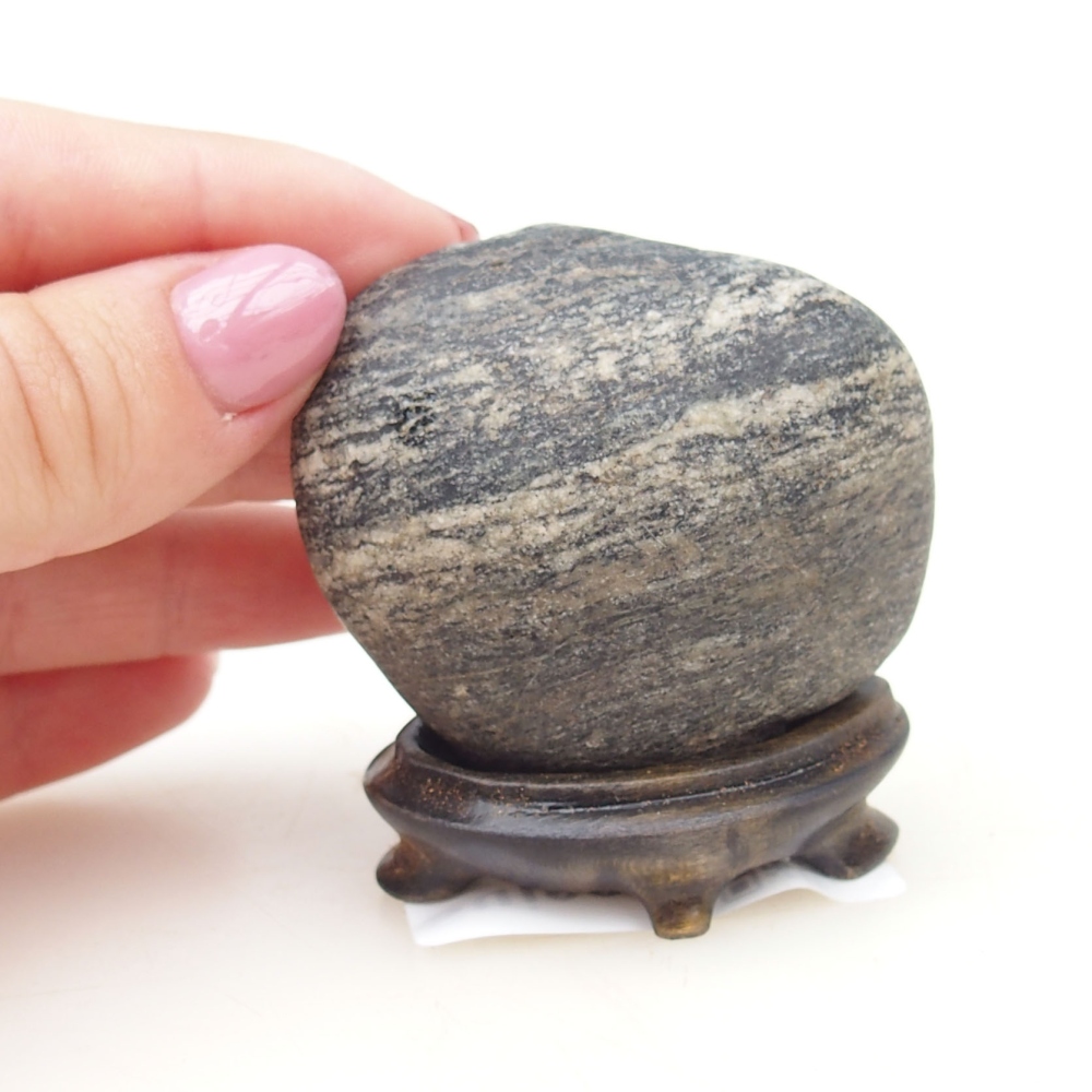 Suiseki - Stone with DAI (wooden pad)