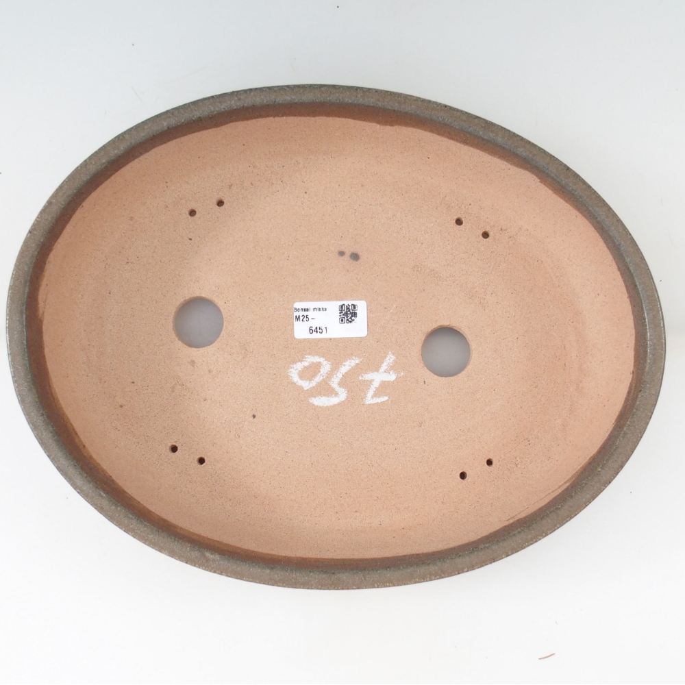 Bonsai bowl 33 x 25,5 x 6,5 cm , colour brown