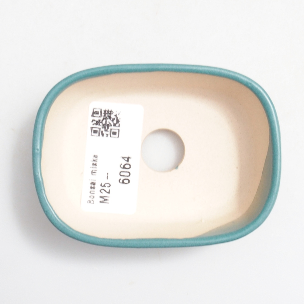 Ceramic bonsai bowl 8 x 6 x 3 cm, color blue