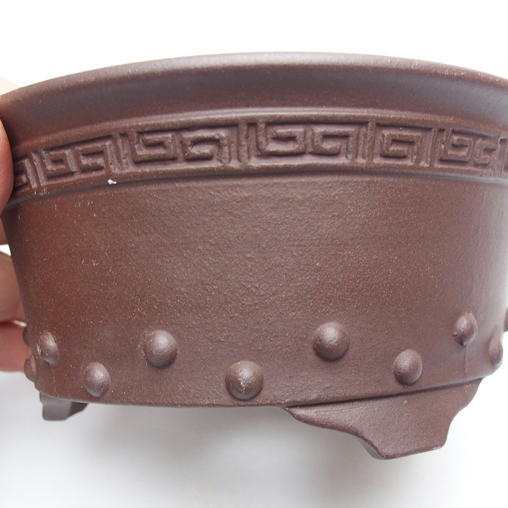 Bowl 15 x 15 x 7 cm brown