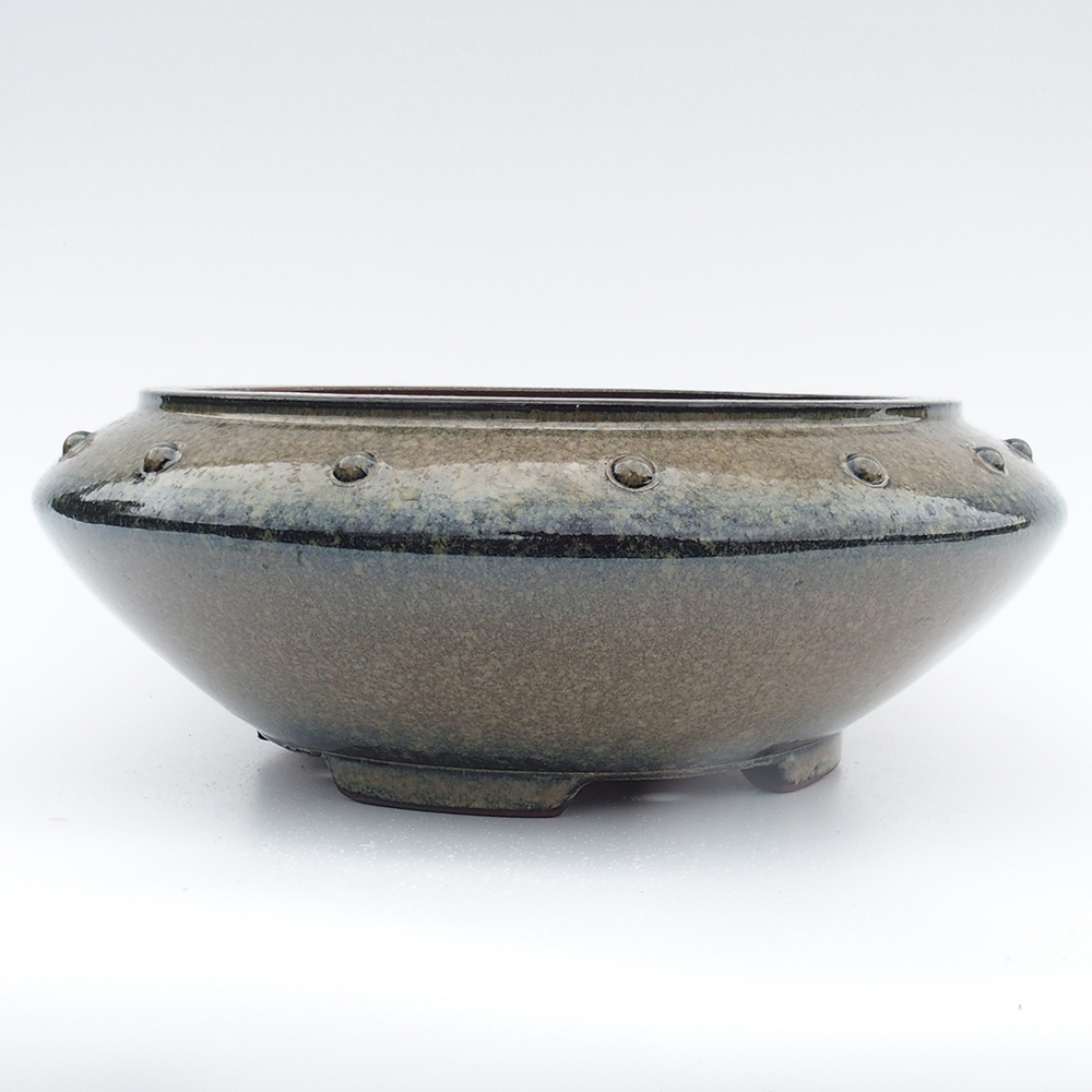 Bowl 34 x 13 cm grey