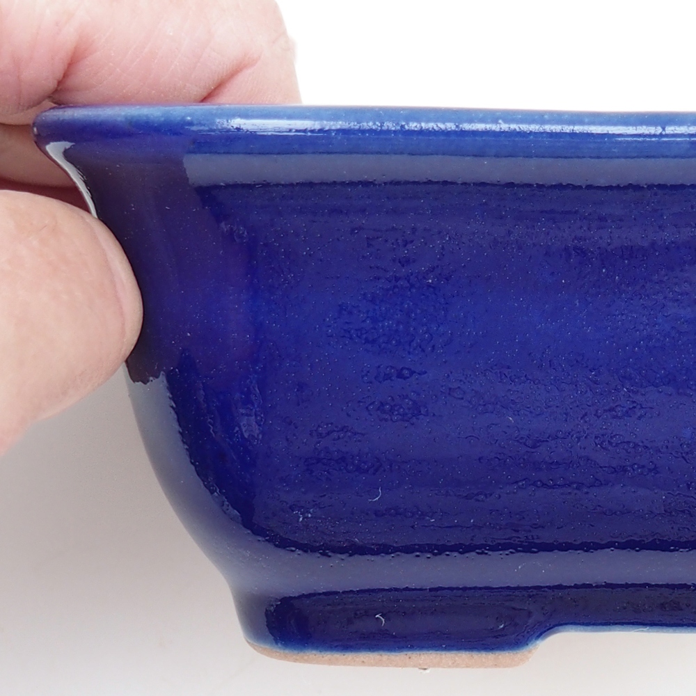 Bonsai bowl H38 - 12 x 10,5 x 5 cm. - blue