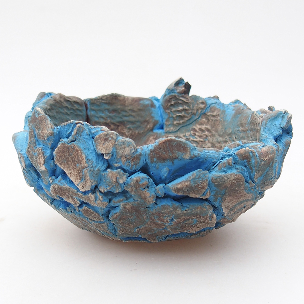 Ceramic Shell 11 x 11 x 7 cm , colour blue