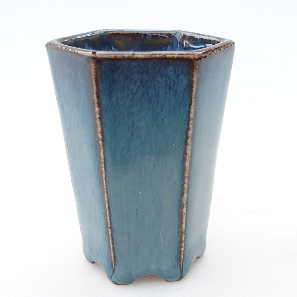 Mini bonsai bowl 4 x 3,5 x 5,5 cm, colour blue