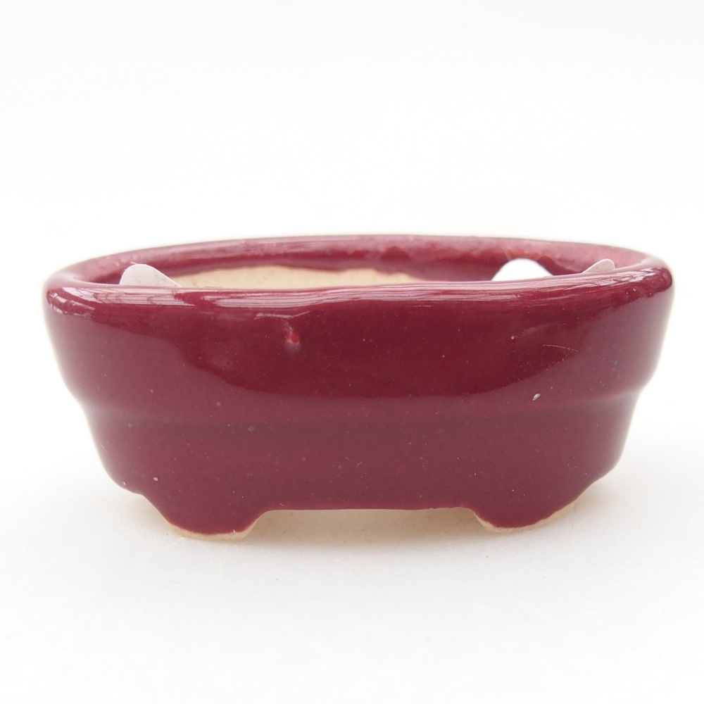 Mini bonsai bowl 4 x 2,5 x 2 cm, burgundy