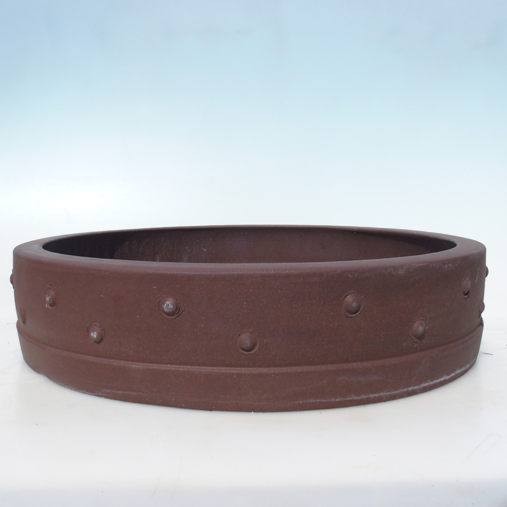 Bonsai bowl 41,5 x 41,5 x 9,5 cm - brown