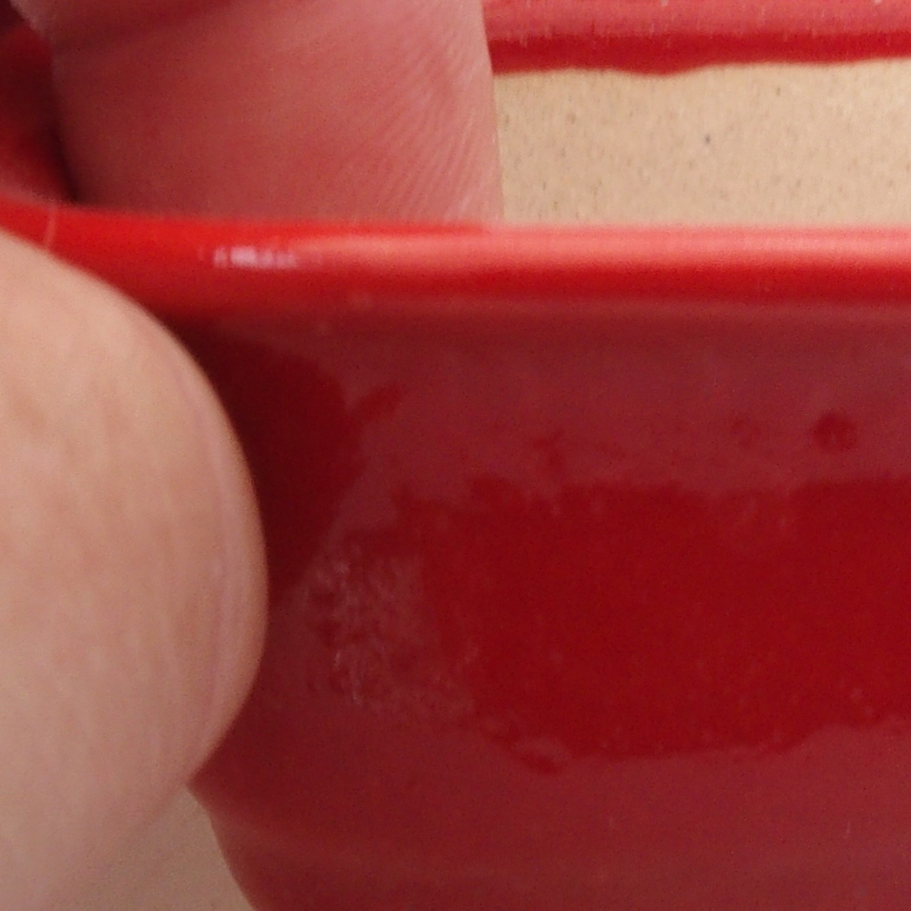Mini bonsai bowl 6 x 4,5 x 3 cm, color red