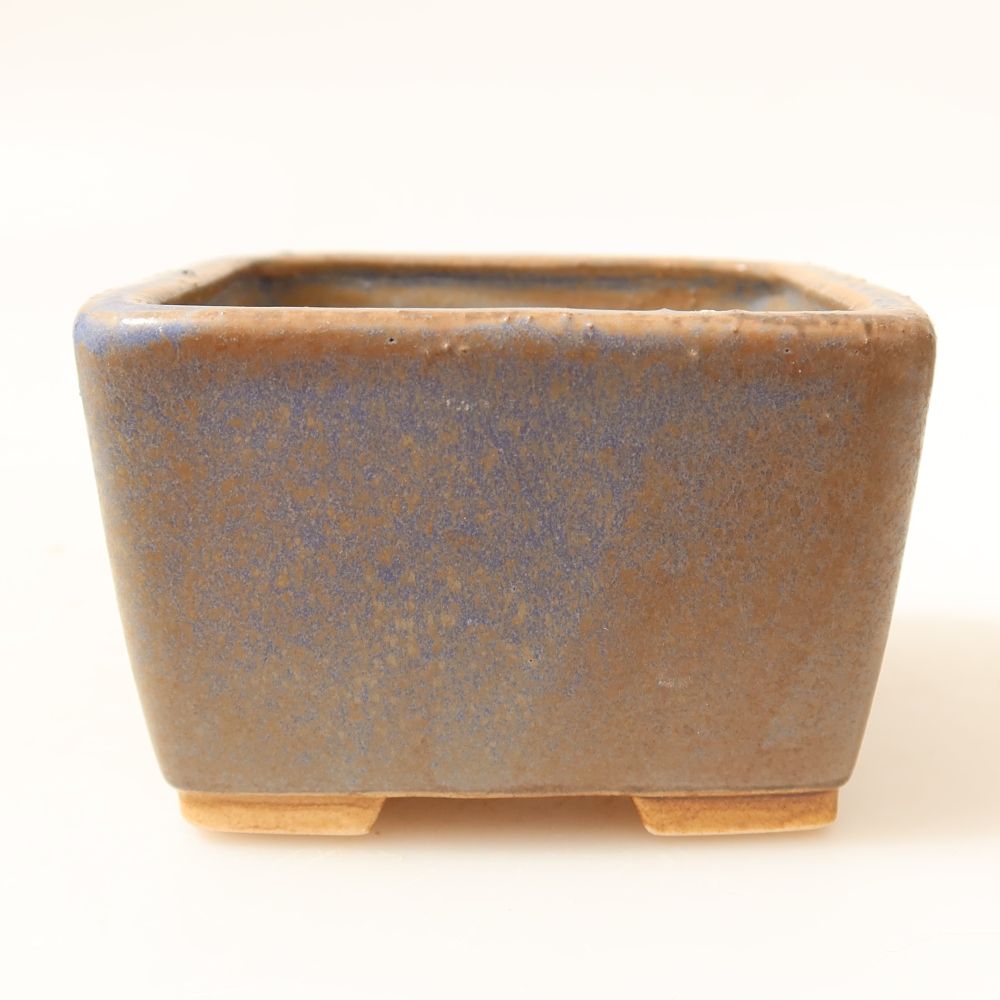 Ceramic bonsai bowl 8,5 x 8,5 x 5,5 cm, colour blue
