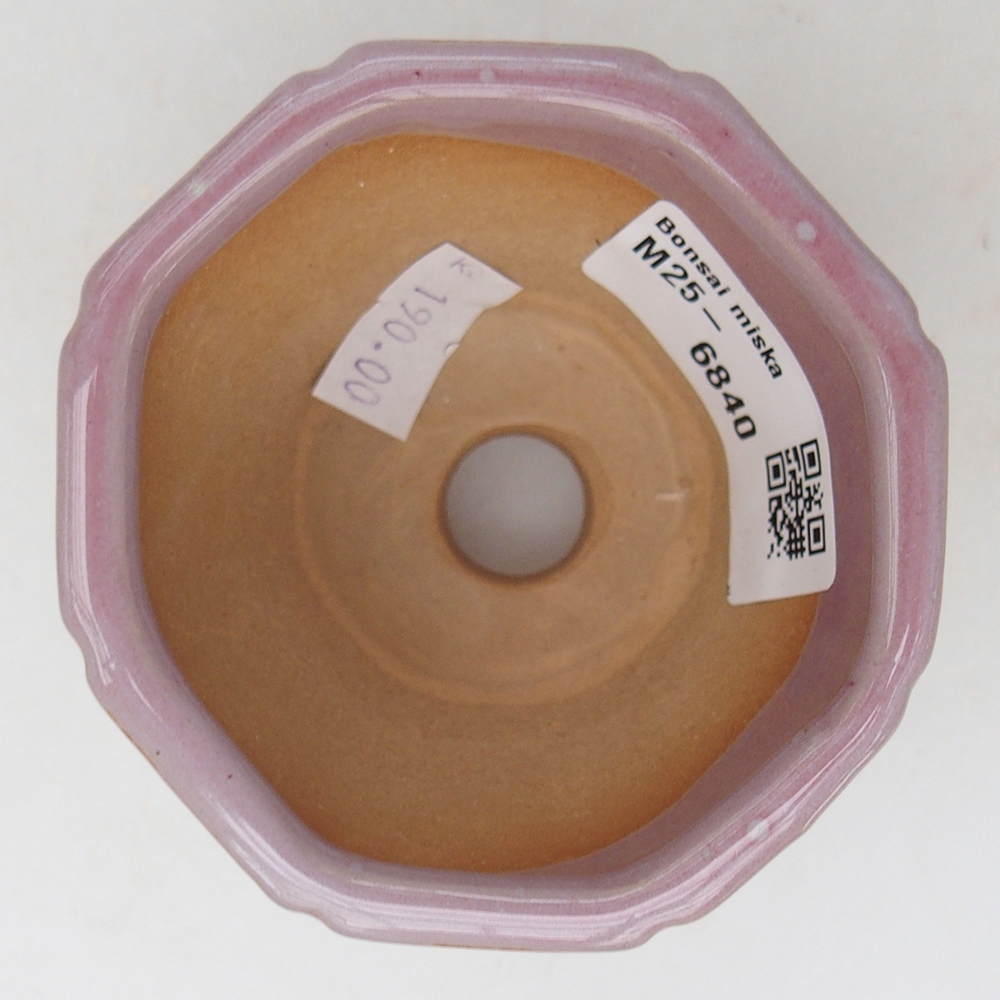 Ceramic bonsai bowl 7,5 x 7,5 x 6 cm, pink