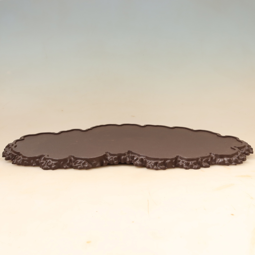 Plastic bonsai stand, 43 x 25 x 1.5 cm, brown