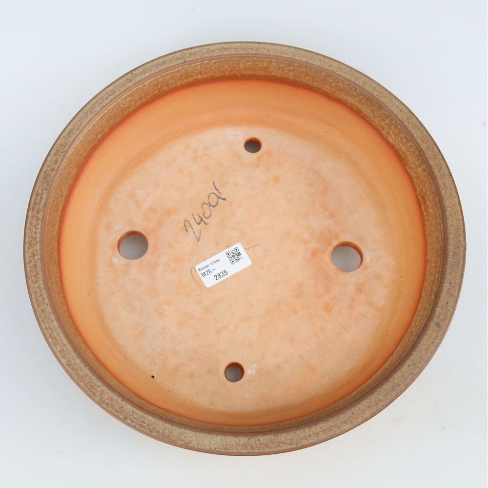 Ceramic Bowl  30.5 x 30.5 x 7 cm, brown