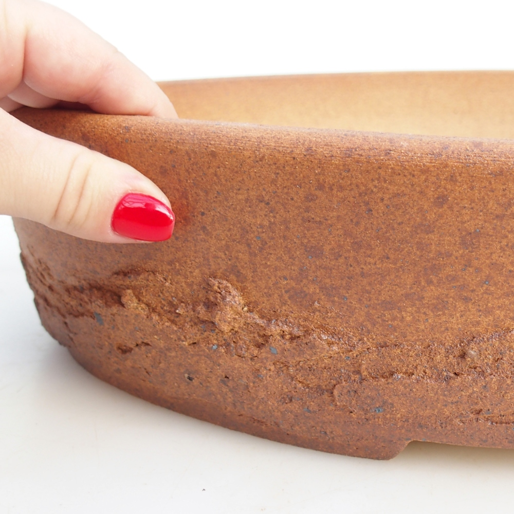 Bonsai bowl 38,5 x 31 x 8,5 cm , colour brown