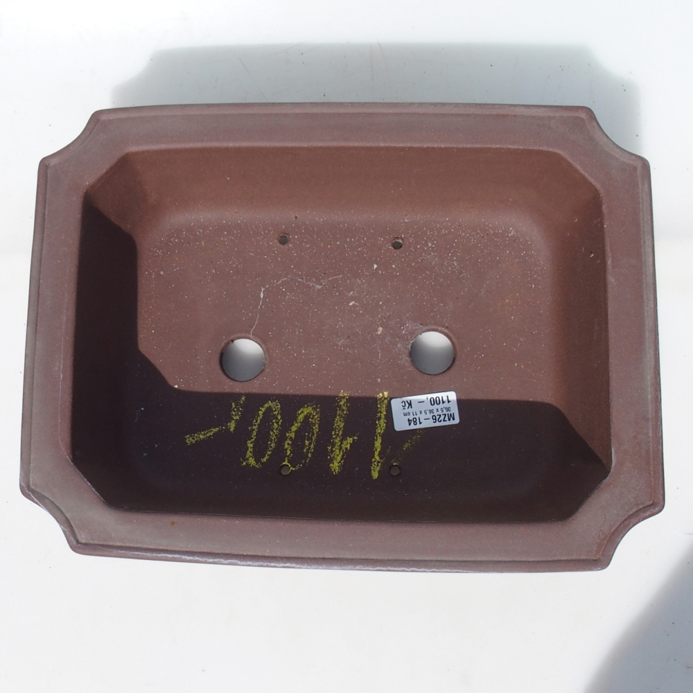 Bonsai bowl 35,5 x 36,5 x 11 cm birch brown