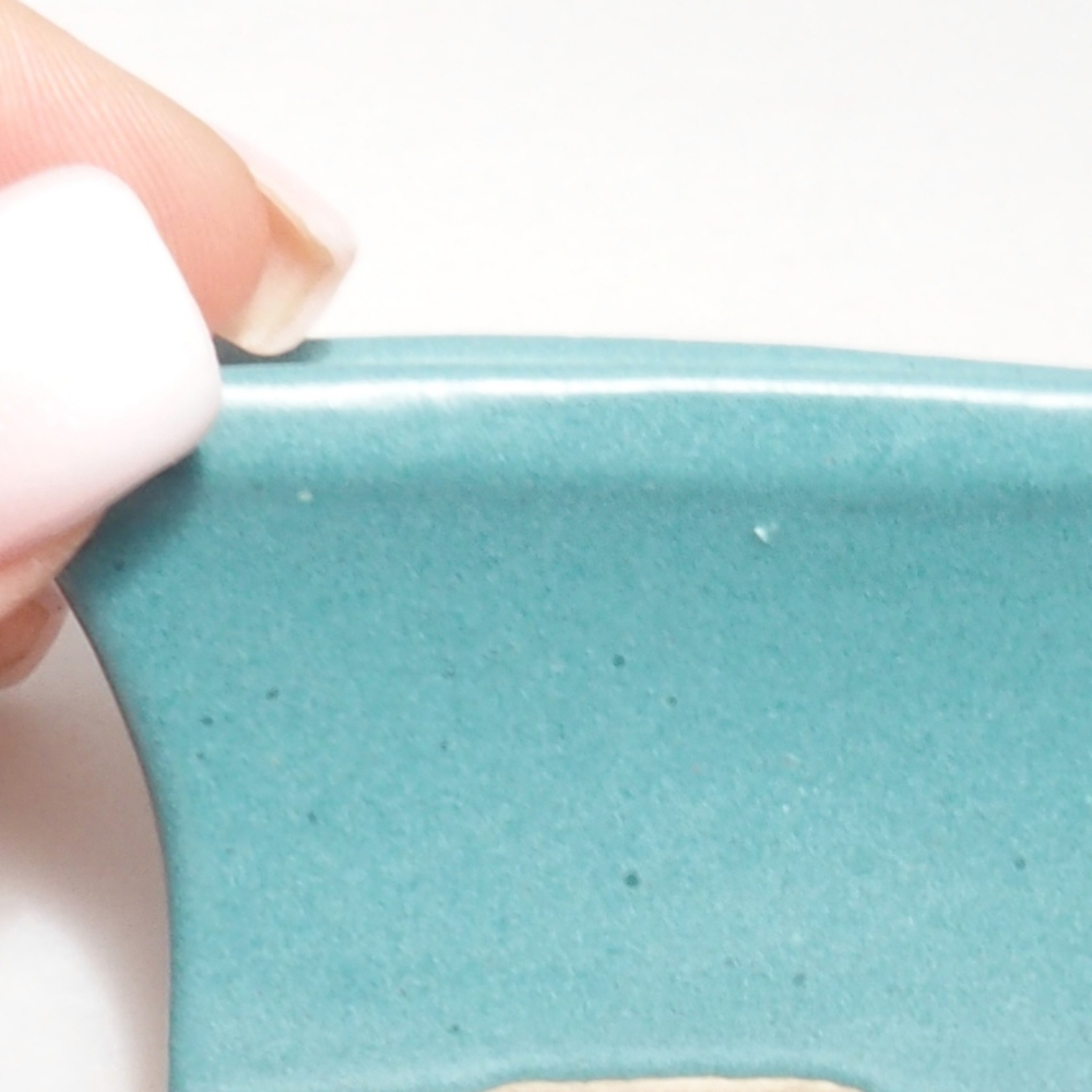 Ceramic bonsai bowl 5,5 x 4 x 3 cm, color blue