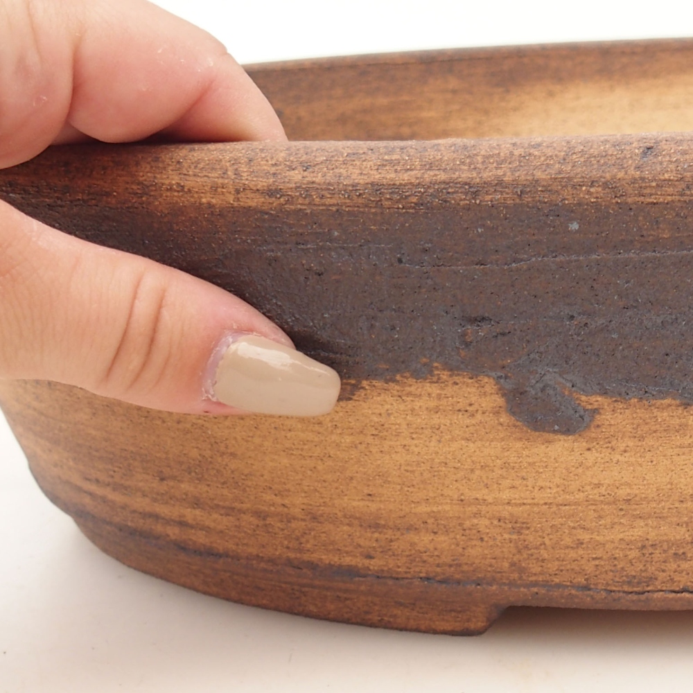 Bonsai bowl 33 x 25 x 8,5 cm , colour brown
