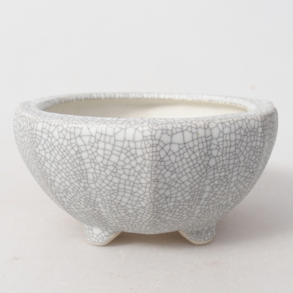 Ceramic bonsai bowl 11 x 11 x 5,5 cm, raku colour