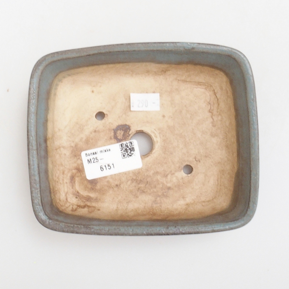 Ceramic bonsai bowl 14,5 x 12 x 4,5 cm, color blue