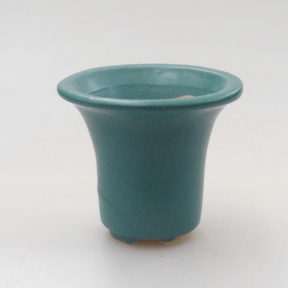 Ceramic bonsai bowl 4 x 4 x 4 cm, color blue