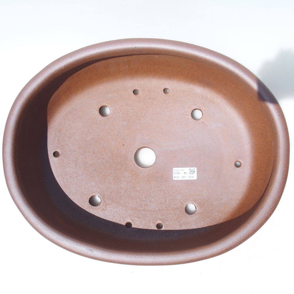 Bowl 43,5 x 34 x 12 cm brown - PERSONAL COLLECTION OR PALLET TRANSPORT ONLY