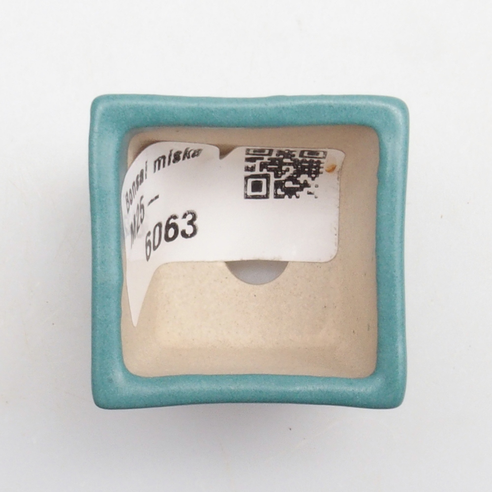 Ceramic bonsai bowl 3,5 x 3,5 x 3 cm, color blue