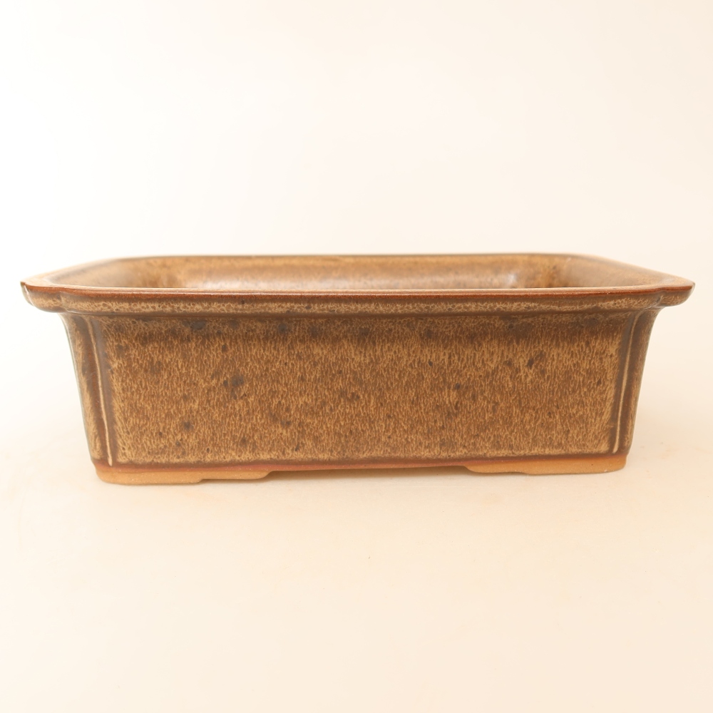 Ceramic Bowl, 20 x 15.5 x 5.5 cm, brown