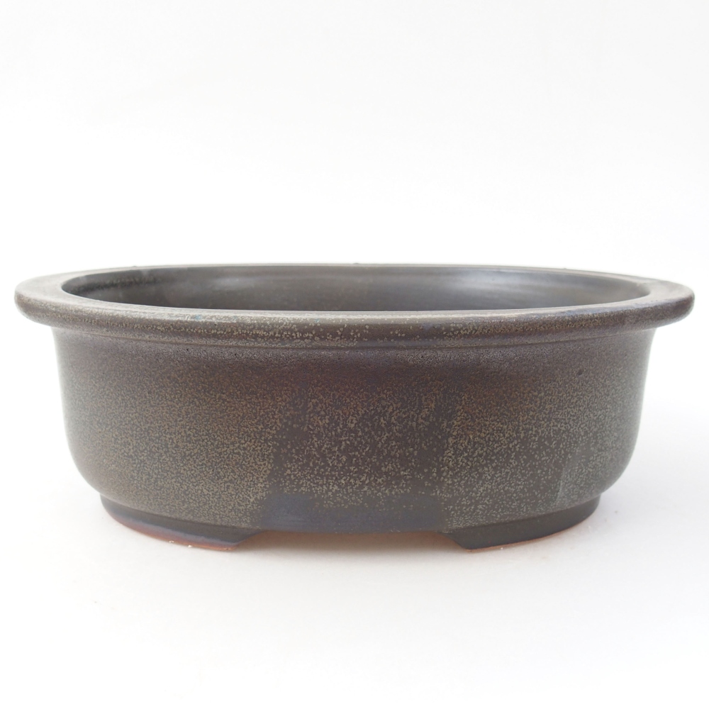 Ceramic bonsai bowl 23 x 19 x 8 cm, color gray