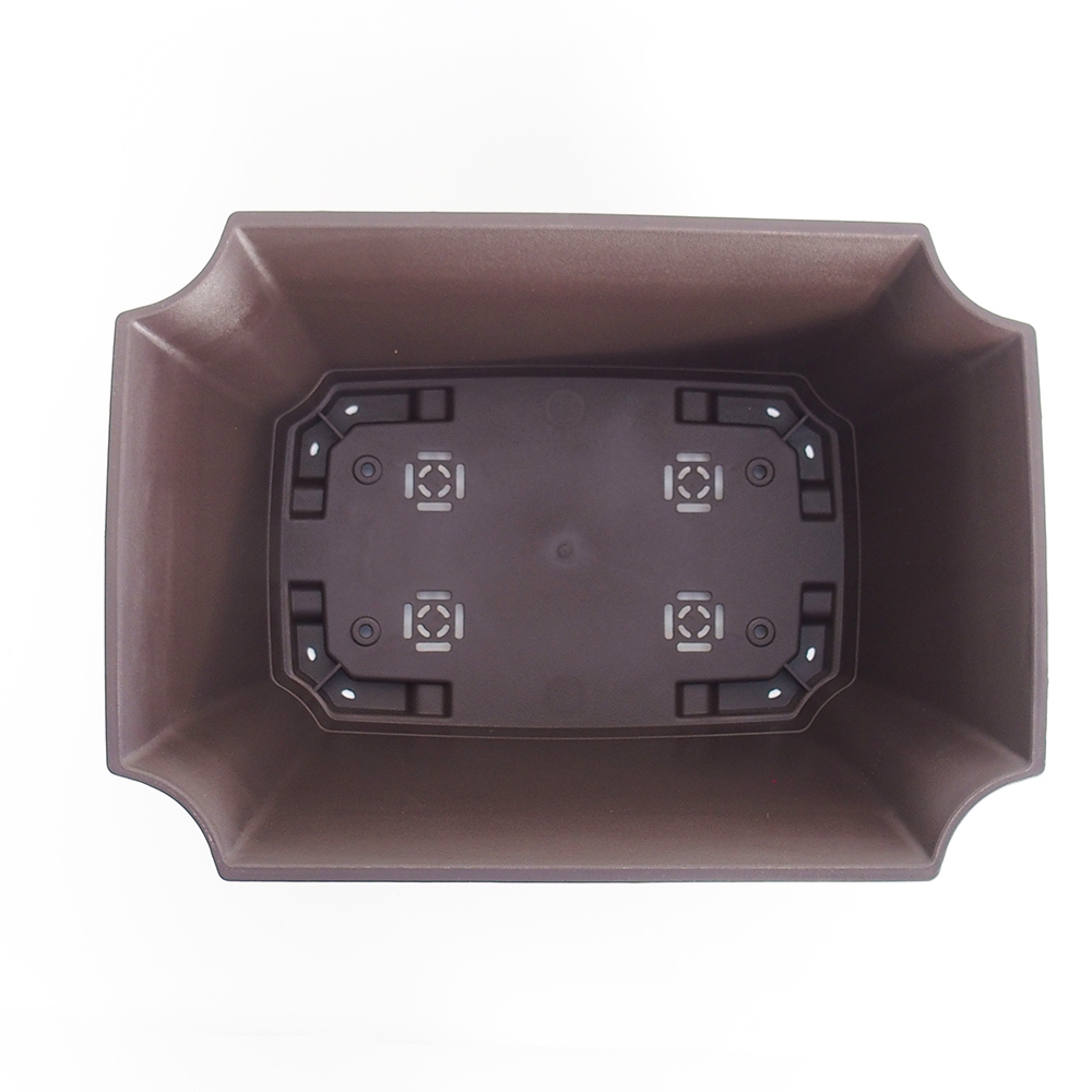 Plastic bowl MP-22 - 37 x 26 x 14,5 cm brown