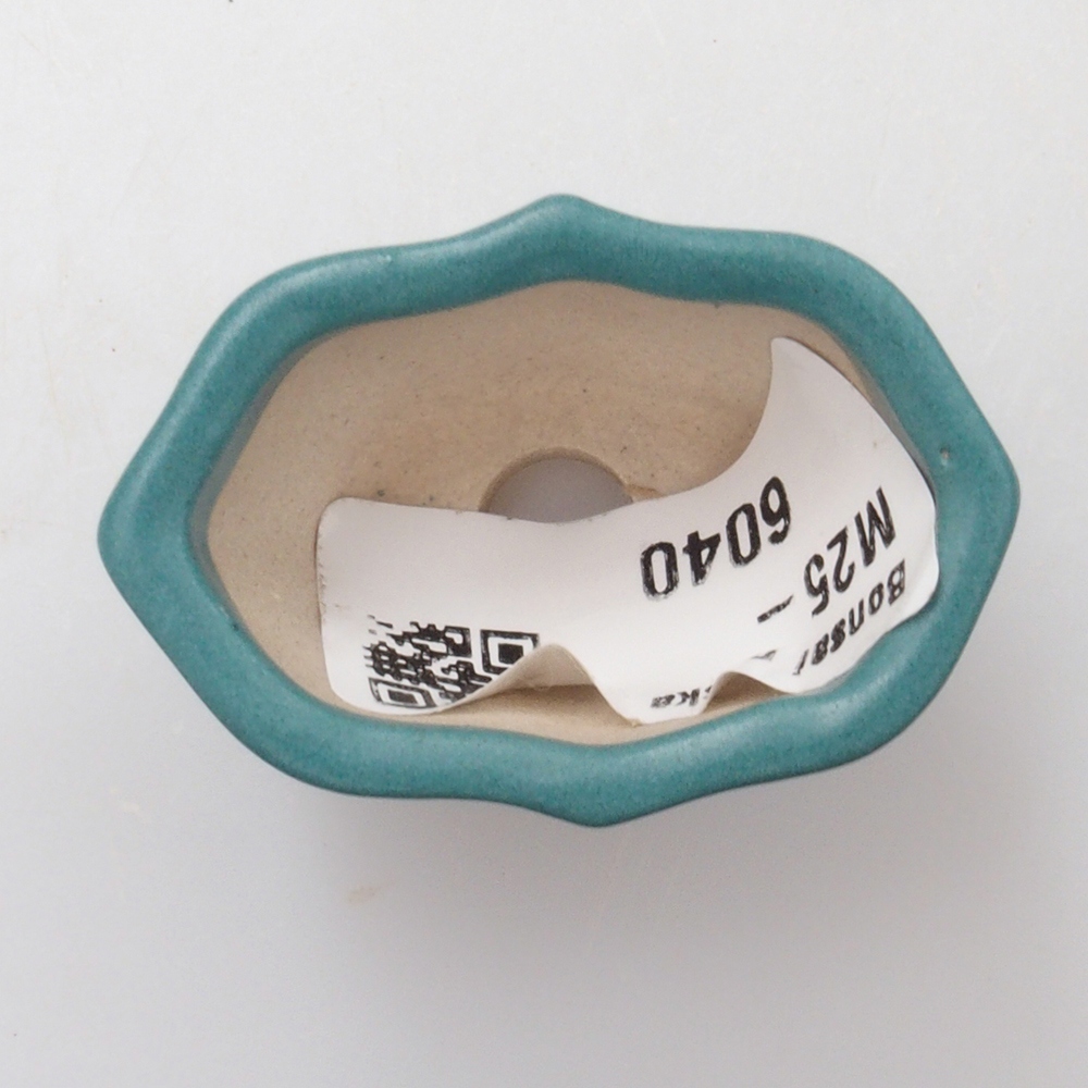 Ceramic bonsai bowl 3 x 4,5 x 2,5 cm, color blue