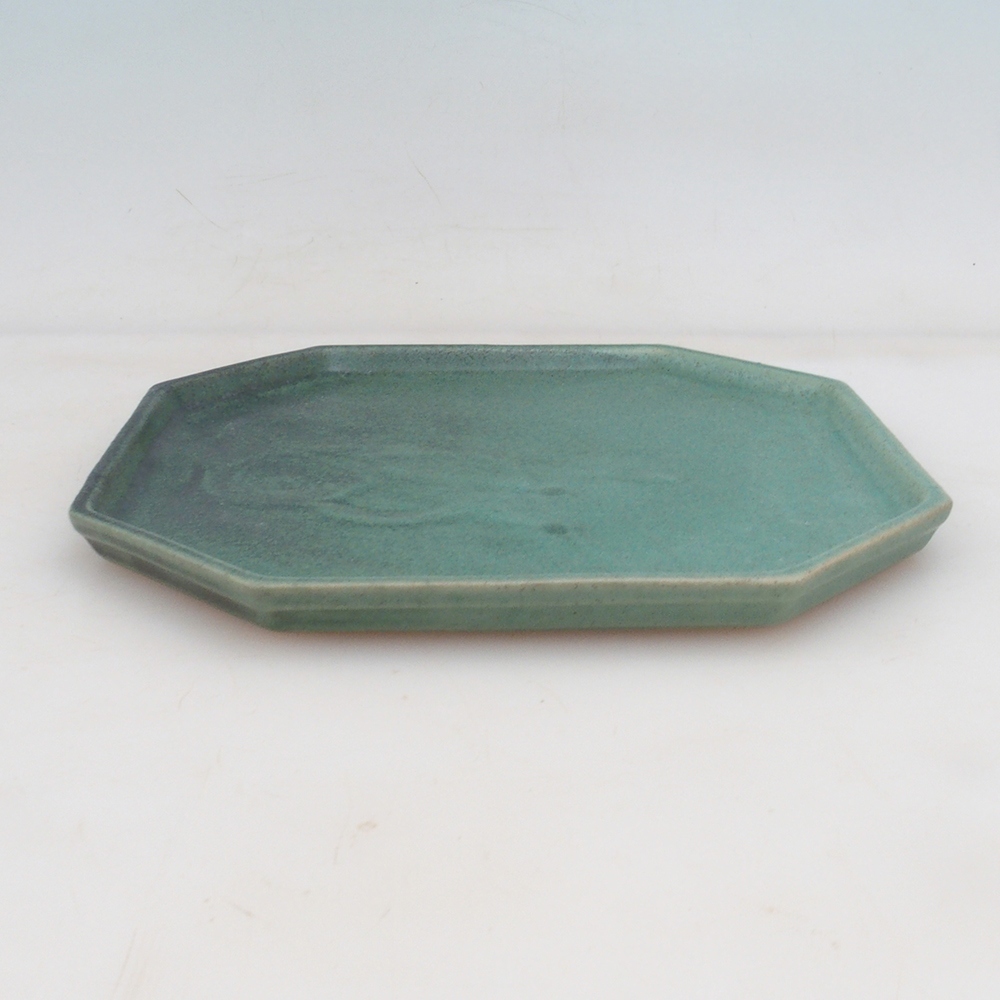 Ceramic bowl H14 - 18 x 18 x 1 cm - green