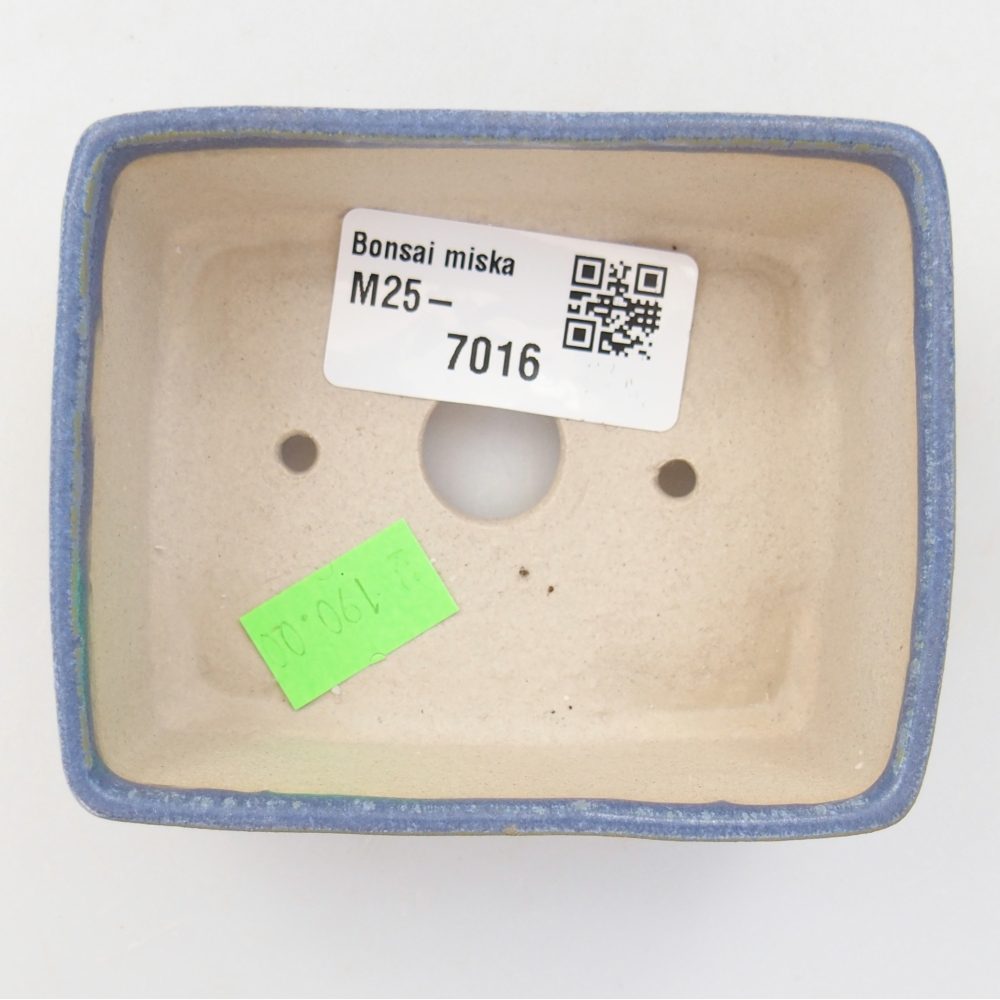 Ceramic bonsai bowl 8,5 x 7 x 3,5 cm, colour blue