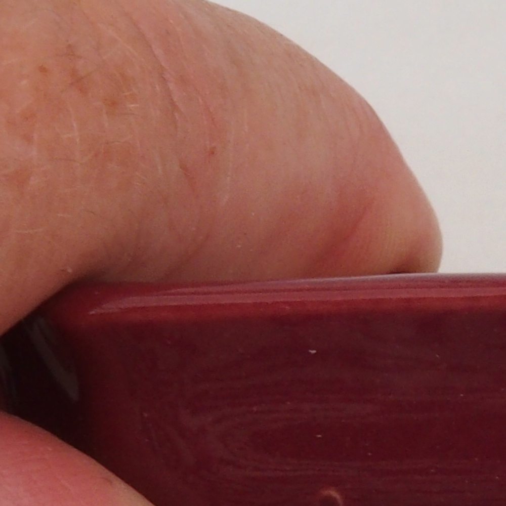 Mini bonsai bowl 5,5 x 3,5 x 1,5 cm, color burgundy